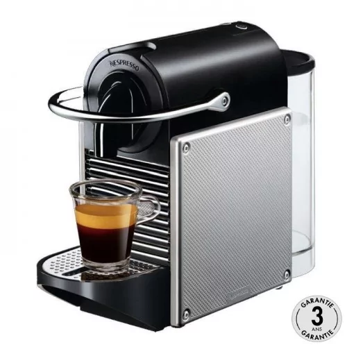 Glad klistermærke Ægte Nespresso Pixie Chrome Machine