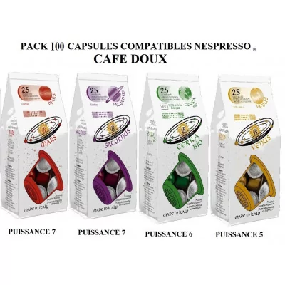 PACK CAFES DOUX 100 CAPSULES 