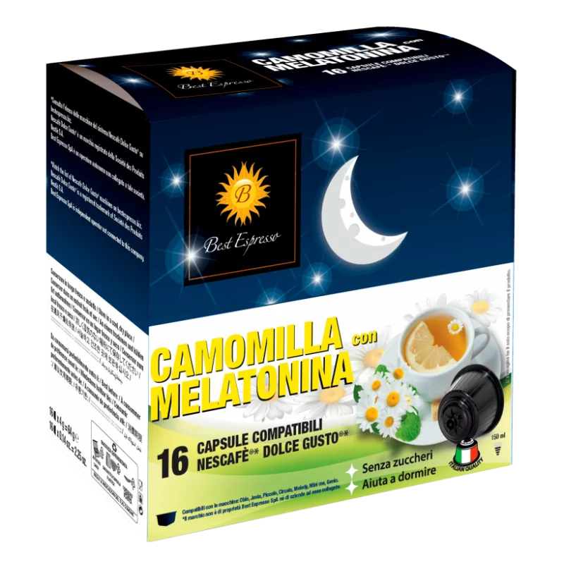 Compatible Dolce Gusto - Infusion Camomilla con Melatonina Boîte de 16
