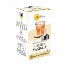 Café au Lait Goût Vanille Capsule Café Compatible Machine à Café Nespresso® x16