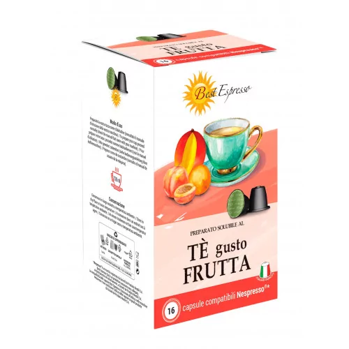Thé Multifruits Capsules Compatibles Machiné à Café Nespresso® x16