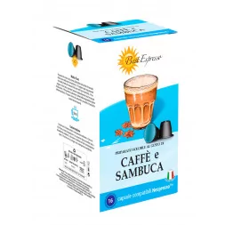 Capsule Café Sambuca Compatible Machine à Café Nespresso® Goût Anis étoilé x16