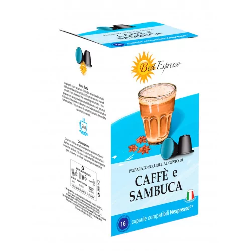 Sambuca Capsules Compatibles Machiné à Café Nespresso® x16