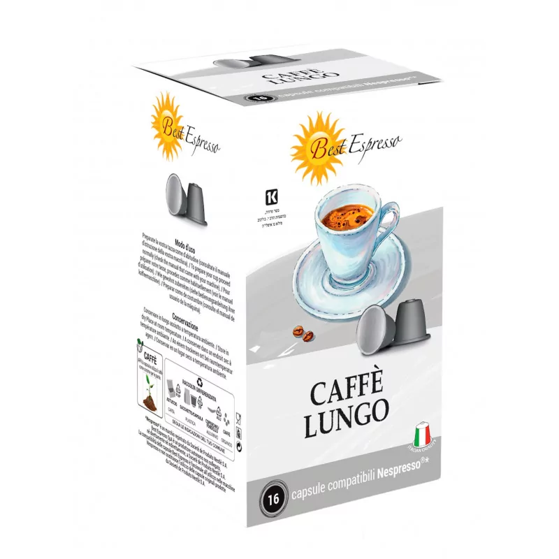 Lungo Capsules Compatibles Machiné à Café Nespresso® x16