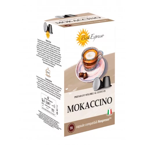 Mokaccino Capsules Compatibles Machiné à Café Nespresso® x16