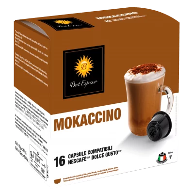 Mokaccino Capsules Compatibles Machine à Café Dolce Gusto® x16