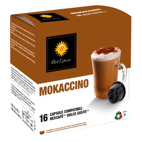 Mokaccino Capsules Compatibles Machine à Café Dolce Gusto® x16
