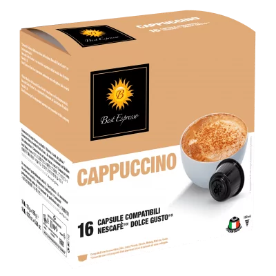 Cappuccino Capsules  Compatibles Machine à Café Dolce Gusto® x16