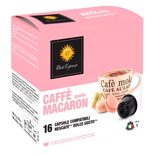 Macaron Capsules  Compatibles Machine à Café Dolce Gusto® x16