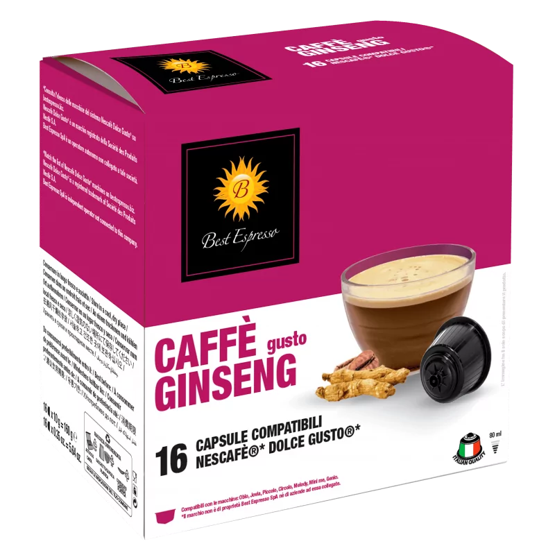 Ginseng Capsules  Compatibles Machine à Café Dolce Gusto® x16
