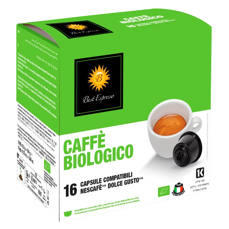 Capsule Café Bio 100% Arabica Compatible Machine à Café Dolce Gusto x16