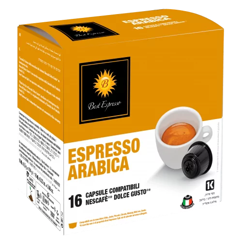 100% Arabica Capsules  Compatibles Machine à Café Dolce Gusto® x16