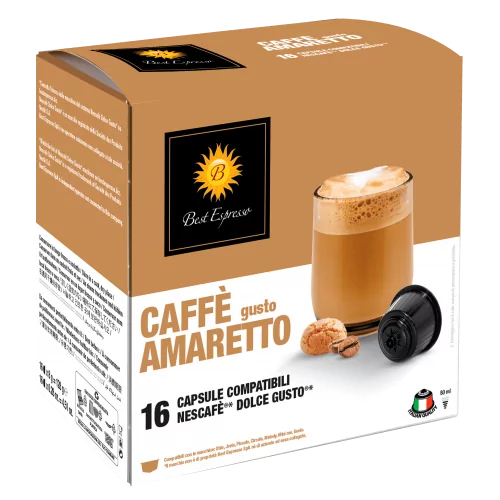 Amaretto Capsules  Compatibles Machine à Café Dolce Gusto® x16