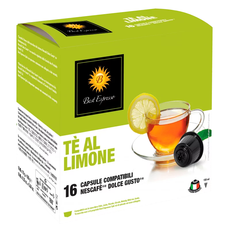 Thé Citron Capsules  Compatibles Machine à Café Dolce Gusto® x16