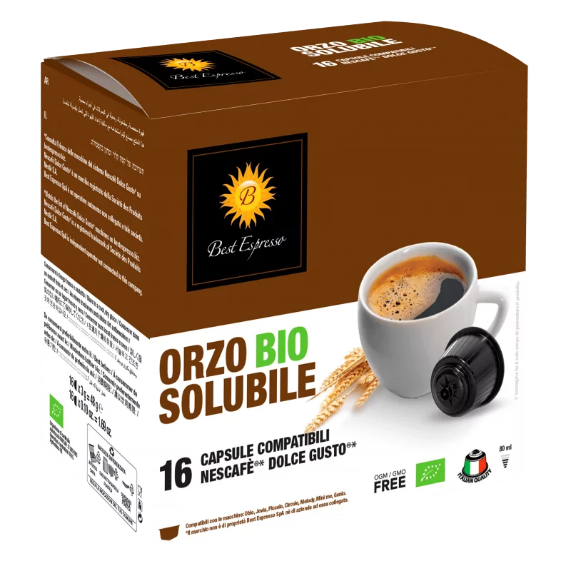 Orge Bio Capsules  Compatibles Machine à Café Dolce Gusto® x16