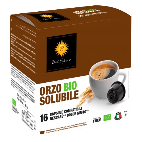 Orge Bio Capsules  Compatibles Machine à Café Dolce Gusto® x16