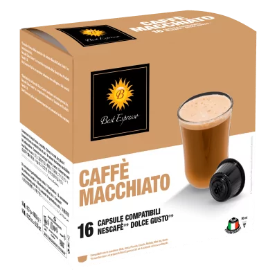 Macchiato Capsules  Compatibles Machine à Café Dolce Gusto® x16