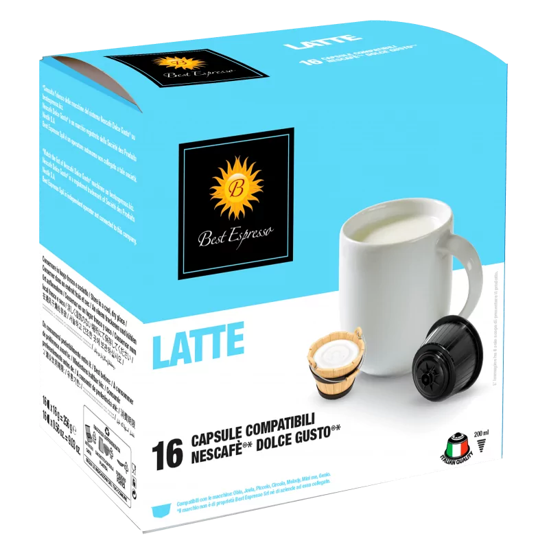 Lait Capsules  Compatibles Machine à Café Dolce Gusto® x16