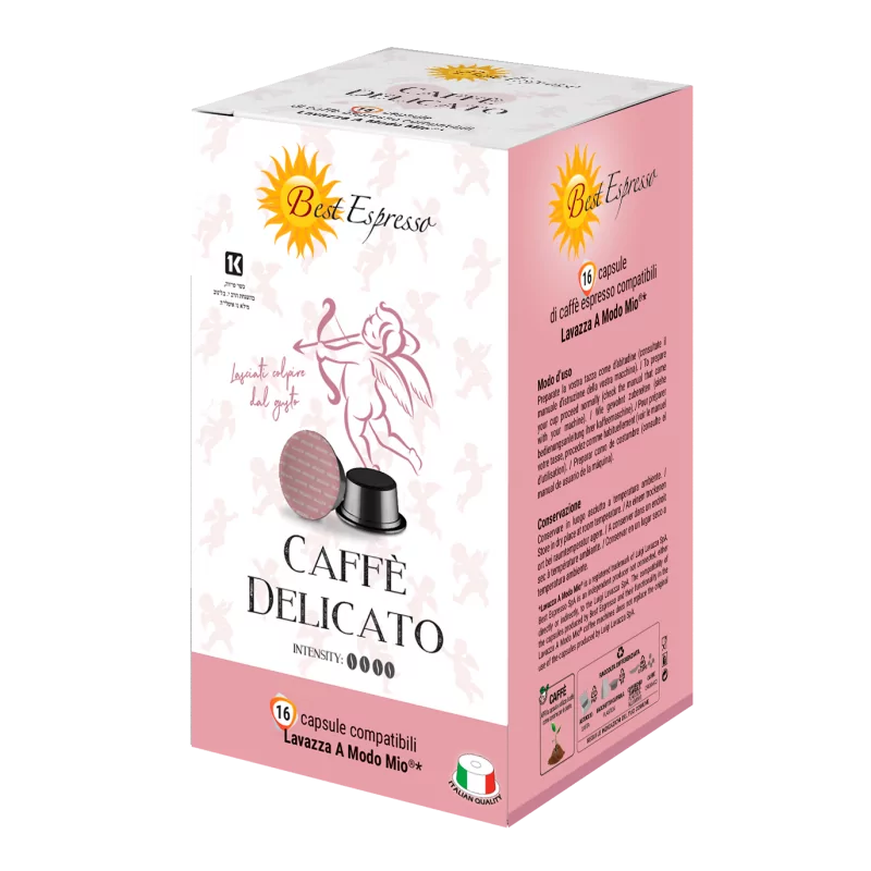 Délicato Capsules Compatibles Machine à Café Lavazza Modo Mio® x16