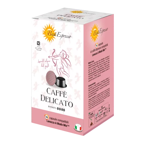 Délicato Capsules Compatibles Machine à Café Lavazza Modo Mio® x16