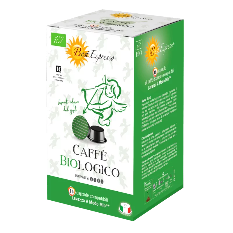 Bio Capsules Compatibles Machine à Café Lavazza Modo Mio® x16