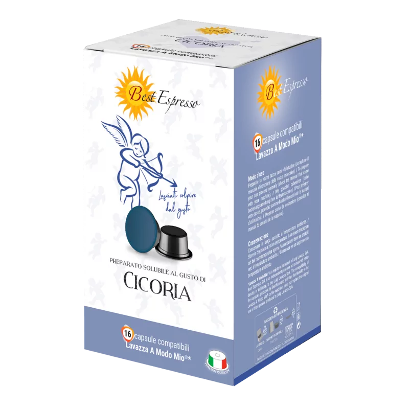 Chicorée Capsules Compatibles Machine à Café Lavazza Modo Mio® x16