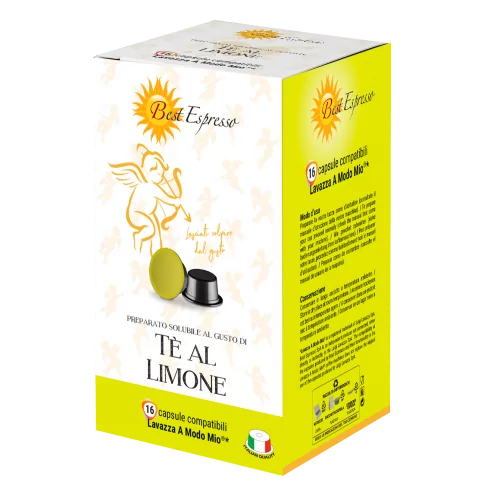 Thé Citron Capsules Compatibles Machine à Café Lavazza Modo Mio® x16