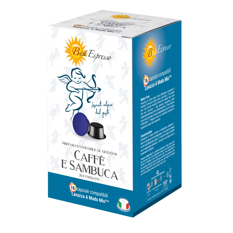 Sambuca Capsules Compatibles Machine à Café Lavazza Modo Mio® x16
