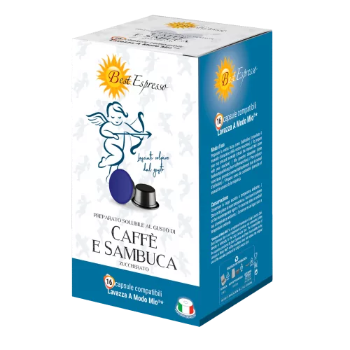 Sambuca Capsules Compatibles Machine à Café Lavazza Modo Mio® x16