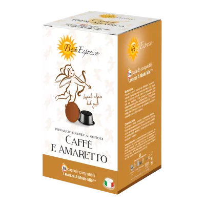 Amaretto Capsules Compatibles Machine à Café Lavazza Modo Mio® x16