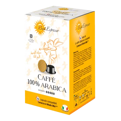 100% Arabica Capsules Compatibles Machine à Café Lavazza Modo Mio® x16