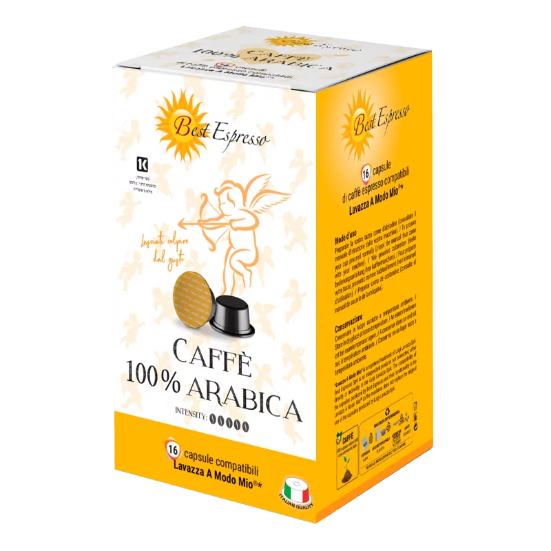 100% Arabica Capsules Compatibles Machine à Café Lavazza Modo Mio® x16