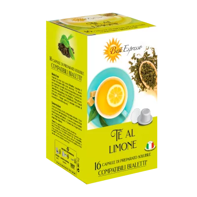 Thé Citron Capsules Compatibles Machine à Café Bialetti® x16