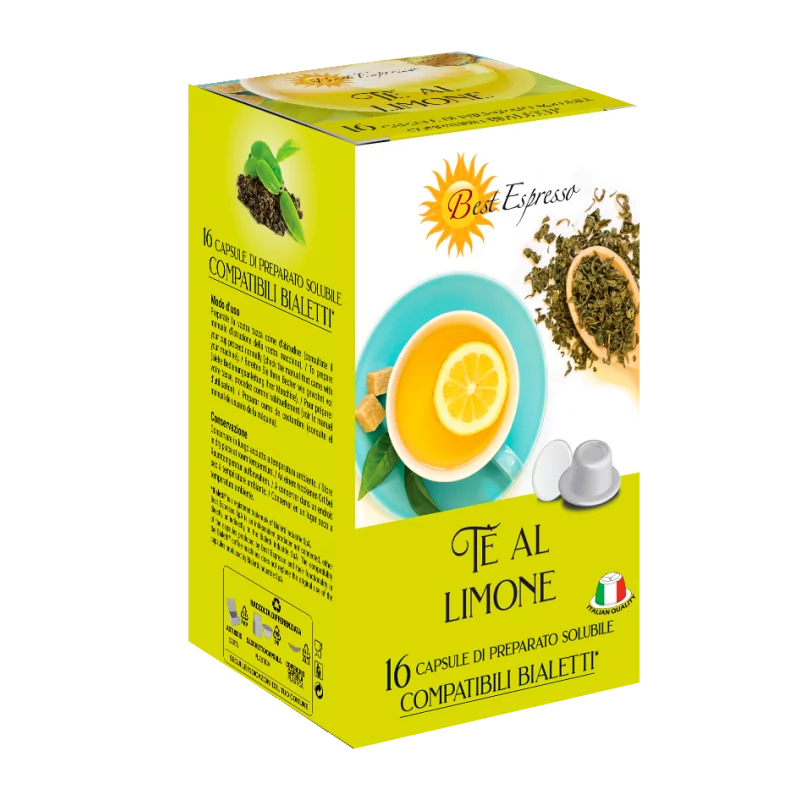 Thé Citron Capsules Compatibles Machine à Café Bialetti® x16
