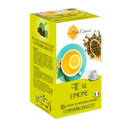 Thé Citron Capsules Compatibles Machine à Café Bialetti® x16