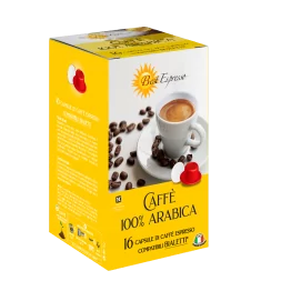 100% Arabica Capsules Compatibles Machine à Café Bialetti® x16