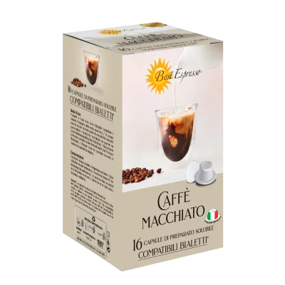 Macchiato Capsules Compatibles Machine à Café Bialetti® x16