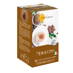 Mokaccino Capsules Compatibles Machine à Café Bialetti® x16