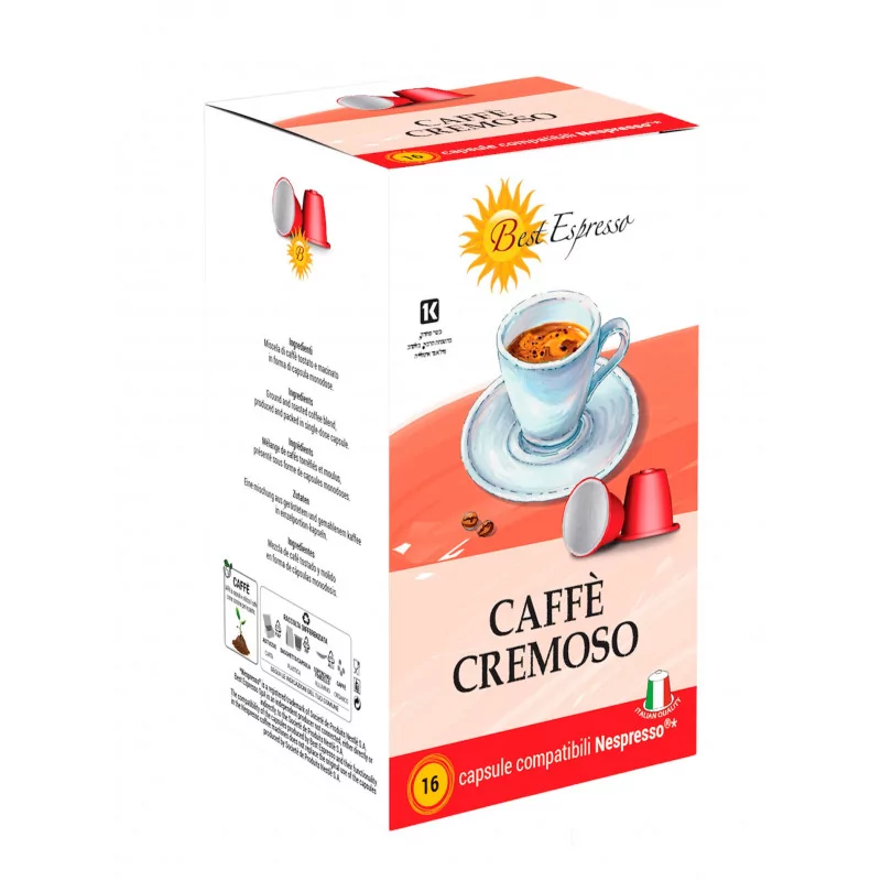 Cremoso Capsules Compatibles Machiné à Café Nespresso® x16