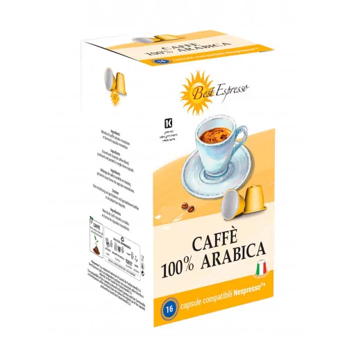 100% Arabica Capsules Compatibles Machiné à Café Nespresso® x16