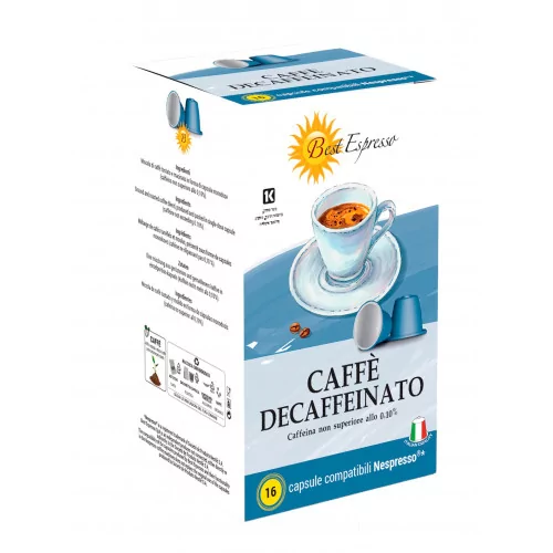 Décaféinato Capsules Compatibles Machiné à Café Nespresso® x16