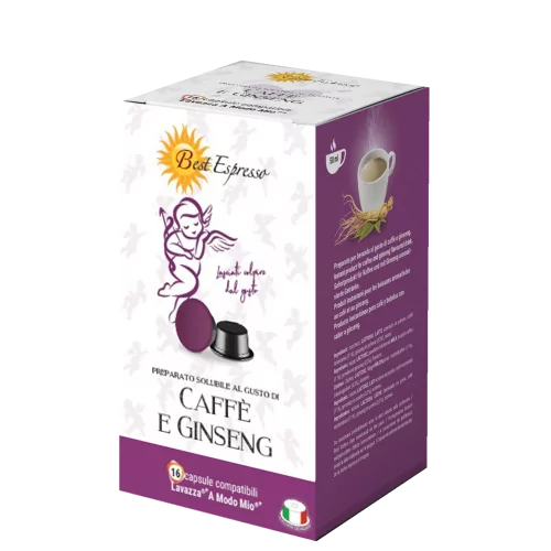 Ginseng Capsules Compatibles Machine à Café Lavazza Modo Mio® x16