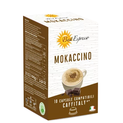 x10 Café au Lait Mokaccino Compatibles Machine à Café Caffitaly®