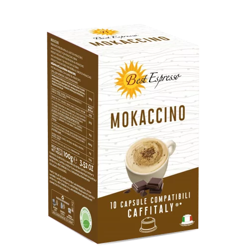 x10 Café au Lait Mokaccino Compatibles Machine à Café Caffitaly®