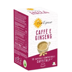 x10 Café Ginseng Compatibles Machine à Café Caffitaly®