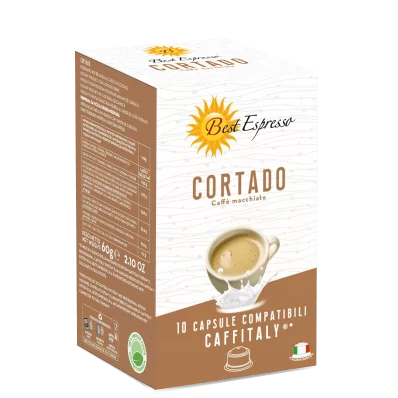 x10 Café au Lait Cortado Compatibles Machine à Café Caffitaly®