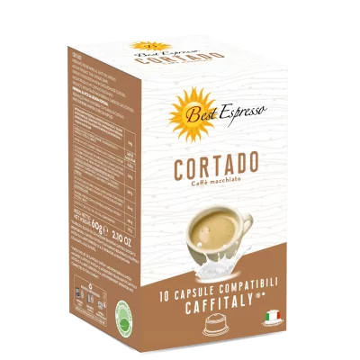 Capsule Cortado Compatible Machine à Café Caffitaly® x10