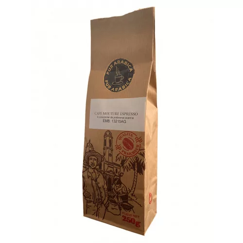 Cafe mouture espresso 70% Robusta 30% Arabica 250g