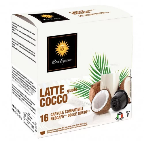 Compatible Dolce Gusto - Latte Cocco Boîte de 16