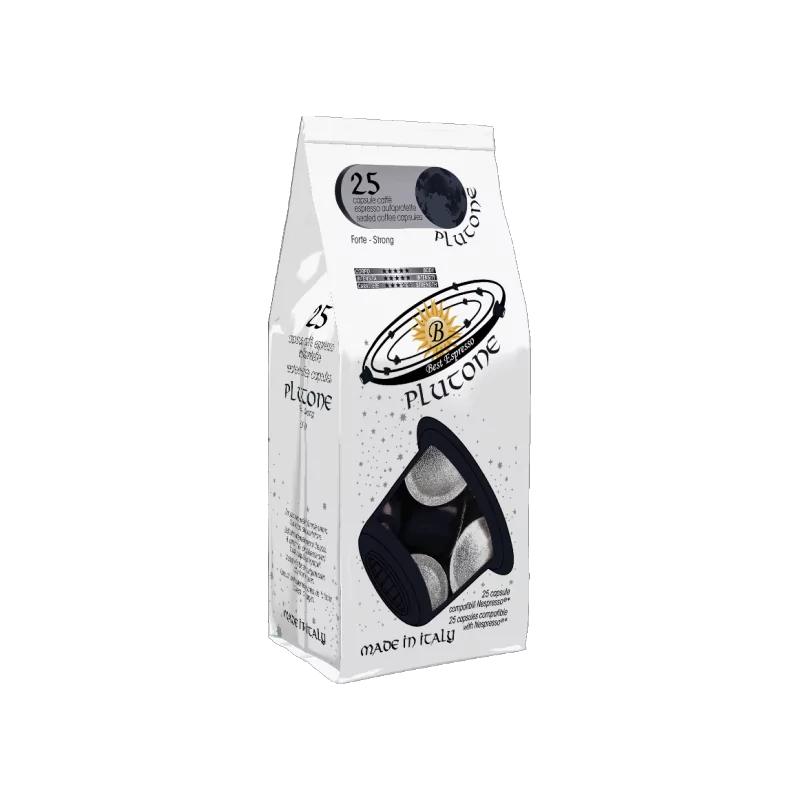 PLUTON : Capsule Café Compatible Machine à Café Nespresso Intense et Caractère x25